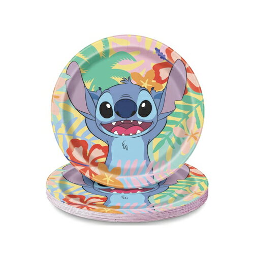 Rakuten - スティッチ ペーパープレート ( Sサイズ / 17.1cm ) 8枚入り 20487 紙皿 皿 使い捨て食器 パーティーグッズ 誕生会 誕生日 パーティー テーブル コーディネート 装飾 デコレーション かわいい 女の子 男の子 ディズニー キャラクター グッズ Disney Stitch PLATE 輸入 40319