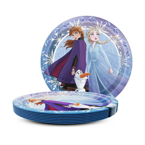 Rakuten - アナと雪の女王2 ペーパープレート ( Sサイズ / 17.1cm ) 8枚入り 20491 アナ雪 紙皿 皿 使い捨て食器 パーティーグッズ 誕生会 誕生日 パーティー テーブル コーディネート 装飾 デコレーション 女の子 ディズニー キャラクター グッズ Disney Frozen2 PLATE 輸入 77304
