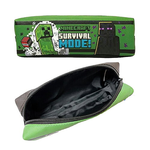Rakuten - マインクラフト スクエアポーチ ( クリーパー & エンダーマン ) 20549 マイクラ グッズ Minecraft ゲーム キャラクター マイクラグッズ ペンポーチ ペンケース 筆箱 ジッパー Mob グリーン かわいい ゲームキャラ 雑貨 ケイカンパニー MCT-SQ2-CE