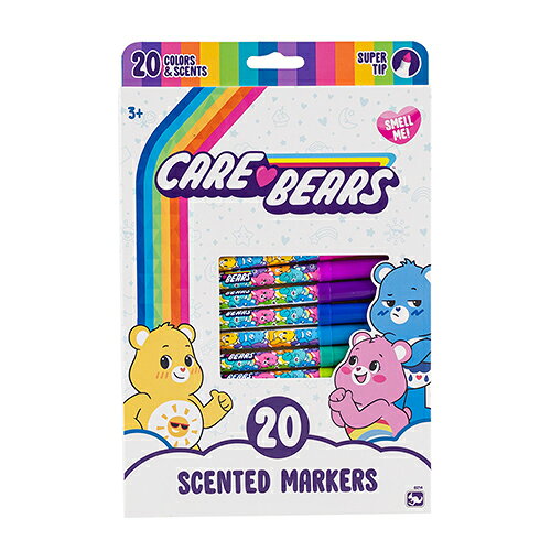 ケアベア マーカー 香り付き 20色 20668 Care Bears グッズ ペン カラーペン 筆記具 ぬりえ おえかき 文具 文房具 キャラクター グッズ Care Bears SCENTED MARKERS 輸入品 インポート