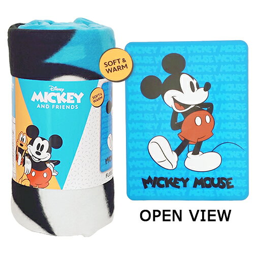 ミッキー フリース ブランケット ( ITS MICKEY ) 45in×60in 20687 ミッキーマウス グッズ ひざかけ 毛布 薄手 あったかい やわらか素材 秋 冬 大判 ディズニー キャラクター 子供 キッズ 大人 雑貨 輸入品 Mickey Fleece Throw