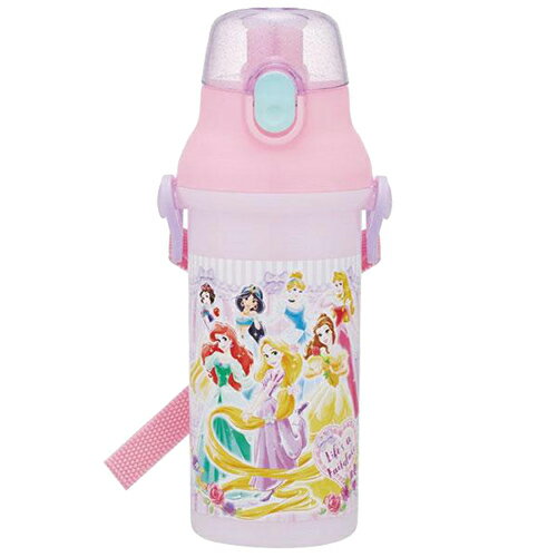 Rakuten - ディズニープリンセス ( 26 ) 直飲み プラ ワンタッチボトル 480ml 20725 水筒 すいとう プラボトル ショルダー付き お弁当 ランチ ボトル ダイレクト 軽量 食洗機可 弁当グッズ 幼稚園 保育園 入園準備 入園 ピクニック 女の子 キャラクター 雑貨 遠足 運動会 スケーター