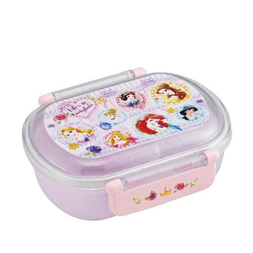 乐天商城 - ディズニープリンセス ( 26 ) ふわっとフタ ランチボックス 360ml 小判型 20726 お弁当箱 弁当 ランチ ディズニー プリンセス ピンク 女の子 かわいい 幼児 保育園 幼稚園 食洗機可 レンジ可 日本製