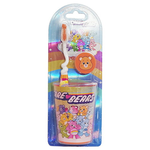 Rakuten - ケアベア 歯ブラシセット ( テンダーハートベア / オレンジ ) 20686f はぶらし 歯ぶらし ハブラシ はみがき デンタルケア ソフト コップ キャップ 子供 キッズ 女の子 かわいい キャラクター 雑貨 グッズ HCare Bears Tooth Brush set インポート 輸入品