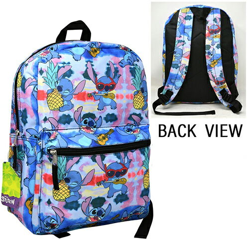 スティッチ リュック 16インチ ( All Over Print パイナップル ) 20707 バッグ リュックサック バックパック ディズニー キャラクター グッズ 雑貨 キッズ 男の子 女の子 Disney STITCH 16