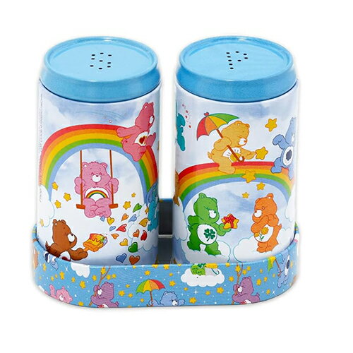 Rakuten - ケアベア ソルト & ペッパー 缶 セット ( ホワイト レインボー ) 20778a 入れ物 収納 ブリキ CareBears キャラクター グッズ ティン缶 キッチン カンカン 輸入品 インポート 雑貨 Care Bears Salt & Pepper Set 88793