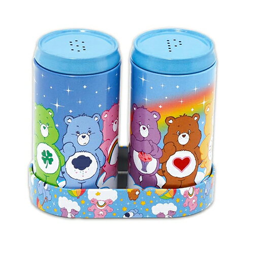 乐天商城 - ケアベア ソルト & ペッパー 缶 セット ( ブルー ) 20778b 入れ物 収納 ブリキ CareBears キャラクター グッズ ティン缶 キッチン カンカン 輸入品 インポート 雑貨 Care Bears Salt & Pepper Set 88794