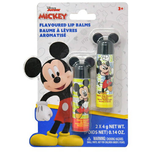 Mickey Lip Balm 2-Pack 20782a Lip Balm Lip Cream Lipstick Balm Scented Girls Girls Boys Cute Character Disney Mickey Mouse Goods Character Goods Import DC5207GG