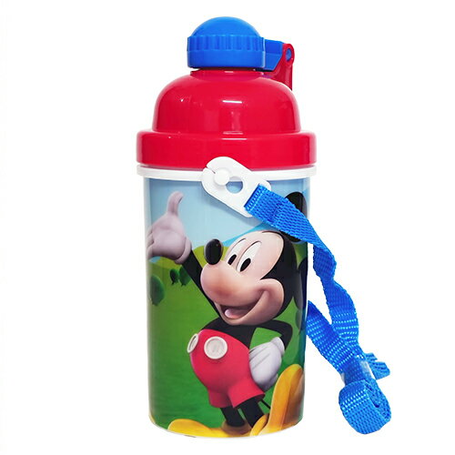 ミッキーマウス 水筒 12oz ( 355mL ) ストロー ストラップ付 20786 ミッキー ウォーターボトル プラボトル キッズ 男の子 女の子 ディズニー キャラクター グッズ 雑貨 Disney Mickey 12oz Cantenn with popup Lid & Strap ZAK 輸入