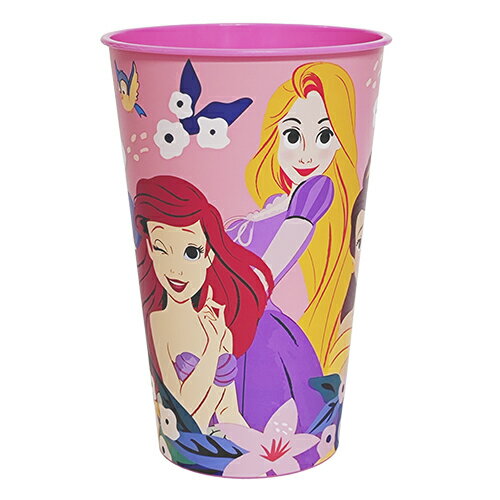 Rakuten - ディズニープリンセス タンブラー 24oz（約710ml）PP製 20787 軽量 大容量 カップ コップ ピンク かわいい 女の子 アリエル ラプンツェル ベル ティアナ 白雪姫 キャラクター グッズ 雑貨 Disney Princess 24oz PP Fun Tumbler BPA FREE 輸入