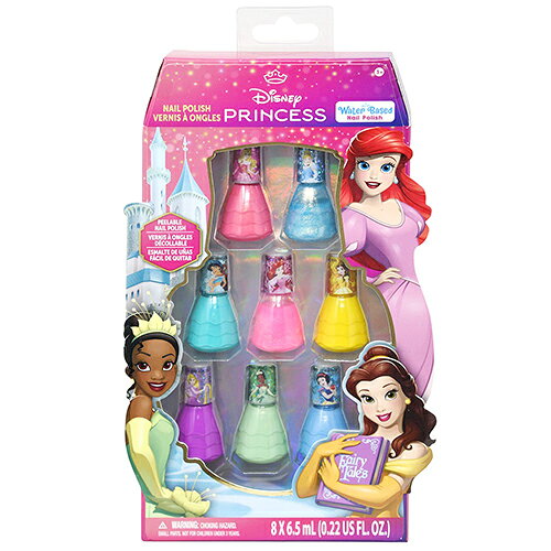 ディズニープリンセスのはがせるキッズネイルセットは、女の子の夢を叶えるおしゃれアイテムです！ ラプンツェルやアリエル、ベル、シンデレラなど、人気のプリンセスたちがデザインされた8本のネイルが入っています。 ドレスボトルがとってもかわいい！ 水溶性なので、簡単にはがせます。 おしゃれを楽しみながら、子どもたちの創造力を育むことができます。 特別な日のおしゃれにぴったりのセットです！ ●パッケージサイズ：約H23.6×W14.5×D3cm ●内容：ネイル8本 ボトルの絵柄は全てシールです。 ※はがし方…ぬるま湯で濡らすと落としやすくなります。 ※水溶性のマニキュアですので、乾燥すると液が硬めになります。硬めになった場合には、お水かぬるま湯を1、2滴入れて混ぜると柔らかくなり、塗りやすくなります。 大人用マニキュアとはちがいますので、薄め液や除光液は混ぜないようにしてください。 ※海外輸入商品です。「輸入商品について」を必ずご一読ください。 多少の箱のつぶれ、傷・汚れ等がある場合があります。 予告なくデザイン・仕様変更の場合があります。 ■航空機による輸送ができない地域 ( 沖縄県 ) にお届けの場合■ 航空機による輸送ができない荷物、ネイル・マニキュア・リチウム電池・接着剤などの商品は、陸送になりますので、お届けまでに約1週間ほどかかります。