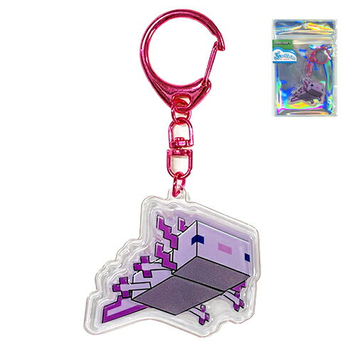 Rakuten - マインクラフト ぷっくりったい キーホルダー ( ウーパールーパー / ピンク ) 20807 マイクラ グッズ Minecraft ゲーム キャラクター マイクラグッズ Mob キーチャーム キーチェーン キーホルダー Axolotl かっこいい ゲームキャラ 雑貨 アイテム MCT-PU-UP