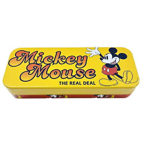 Rakuten - ミッキーマウス 缶ペンケース ( イエロー MickeyMouse THE REAL DEAL ) 20895a ペンケース 筆箱 ふでばこ 缶ペン ミッキー グッズ 文具 文房具 ディズニー Disney Mickey Mouse Pencil Case キャラクター 雑貨 インポート 輸入