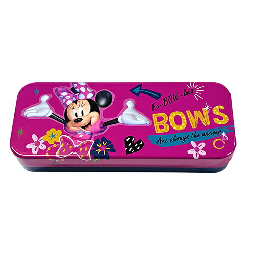 乐天商城 - ミニーマウス 缶ペンケース ( BOWS ) 20899a ペンケース 筆箱 ふでばこ 缶ペン ミニー グッズ 文具 文房具 ディズニー Disney Minnie Mouse Pencil Case キャラクター 雑貨 インポート 輸入