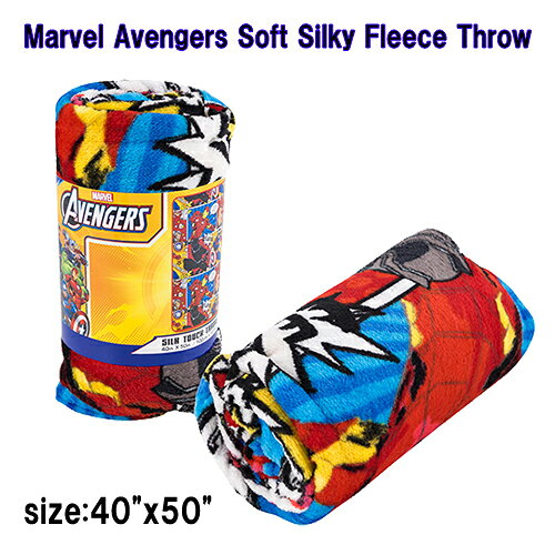 樂天商城 - アベンジャーズ フリース ブランケット 20914 あったかグッズ スローケット ひざかけ 毛布 薄手 あったかい やわらか素材 キャラクター 子供 キッズ 男の子 男子 大人 雑貨 シルクタッチ Throw マーベル アメコミ 輸入品 インポート アメリカ 海外