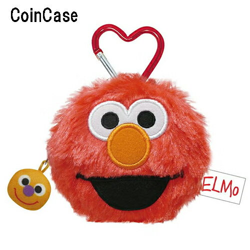Rakuten - セサミストリート カラビナ付き 小銭入れ ( エルモ ) 21008 コインケース ケース 財布 小物入れ キャラクター グッズ かわいい SESAME STREET SS-CKZ-EL