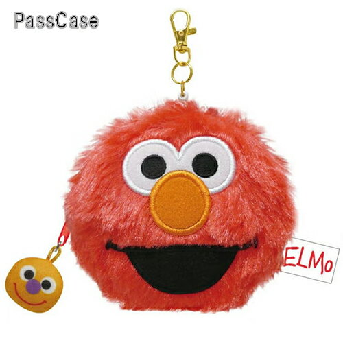 セサミストリート フェイス パスケース ( エルモ ) 21012 IDケース 定期入れ ICカードケース 伸びる ケース 小物入れ キャラクター グッズ かわ...