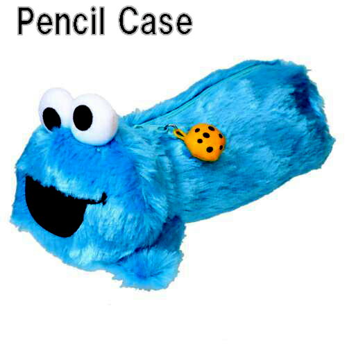 セサミストリート ぬいぐるみ ペンポーチ ( クッキーモンスター ) 21016 筆入れ ペンシルケース ペンケース ケース ポーチ 小物入れ キャラクター グッズ かわいい SESAME STREET SS-NPP-CM