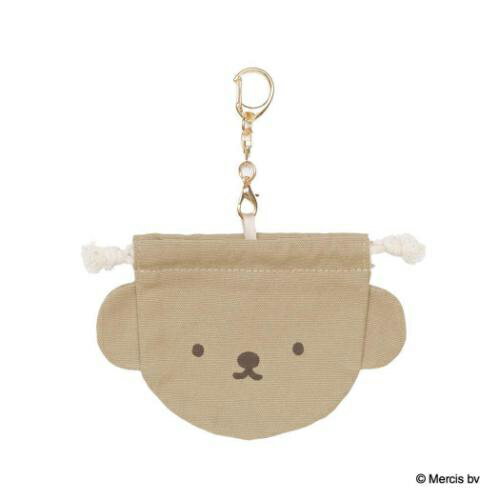 BRUNA BASIC MINI 巾着チャーム ( ボリス ) 21050 キーホルダー キーリング キーチェーン チャーム 小物 収納 きんちゃく ディックブルーナ ブルーナ boris くま MIFFY かわいい 絵本 キャラクター 雑貨 Dick Bruna MIFF-238B