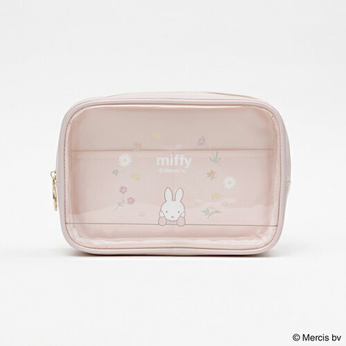 Rakuten - MIFFY FLOWER PVC スクエア ポーチ ( ピンク ) 21055 ミッフィー グッズ ポーチ 小物入れ 携帯 大人かわいい かわいい 大人 OL 学生 うさぎ ディックブルーナ 絵本 キャラクター 雑貨 MIFF-253C