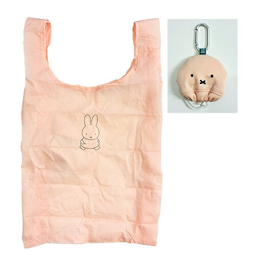 Rakuten - MIFFY Face Minimini ショッピングバッグ S ( ピンク ) 21056 ミッフィー A4 エコバッグ ショッパー サブバッグ バッグ ecobag かばん トートバッグ かわいい 収納 カラビナ付き キャラクター 雑貨 グッズ MIFF-252