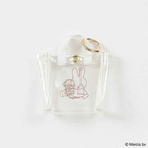 乐天商城 - MIFFY BASIC MINI SS PVC トート チャーム ( アイボリー ) 21057 ミッフィー グッズ ミニ ポーチ 小物入れ 携帯 大人かわいい かわいい 大人 OL 学生 うさぎ ディックブルーナ 絵本 キャラクター 雑貨 MIFF-246B