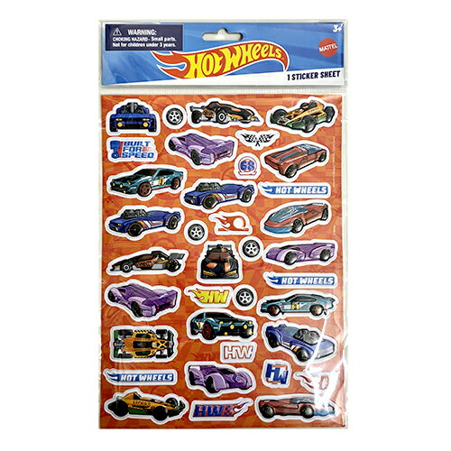 乐天商城 - ホットウィールズ パッフィーステッカー 1シート 21080 HOTWHEELS シール ステッカー ぷくぷくシール ご褒美シール ごほうび 車 レーシングカー キッズ こども 大人 かわいい キャラクター グッズ 雑貨 インポート 輸入品 720233HOT