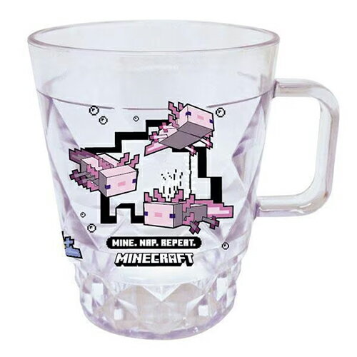 Rakuten - マインクラフト キラキラ ダイヤ カップ ( ウーパールーパー ) 21149 マイクラ 食器 コップ プラコップ プラスチック 食事グッズ ゲーム ゲームキャラ キャラクターグッズ 雑貨 Axolotl Mob Minecraft MCT-KD3-UP