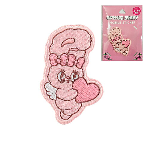 エスターバニー モバイル ステッカー ( A タイプ ) 21184 シール もこもこ 立体 EstherBunny グッズ うさぎ かわいい 小学生 中学生 高校生 大人 韓国 キャラクター グッズ ファッション雑貨 小物 手芸 デコレーション ガジェット スマホ KEB-15A pretzel-10035551 キャラクター雑貨 プレッツェル パッケージ画像