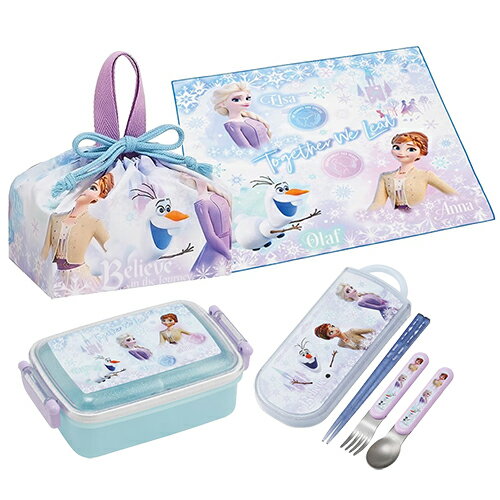 乐天商城 - アナと雪の女王 ランチ 4点 セット 450ml ( 弁当箱 カトラリートリオ ランチクロス 巾着 ) yts1742 ランチボックス お弁当箱 カトラリーセット はし 箸 フォーク スプーン ランチ巾着 巾着袋 弁当 グッズ 入園 入学 かわいい Disney アナ雪 アナ エルサ オラフ