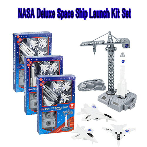 『NASA Astronaut Space Launch Kit Set』は、宇宙への興味を引き出すために設計された魅力的なおもちゃです。 このセットには、精巧に作られたロケットや飛行機のフィギュアが含まれており、子どもたちが宇宙探検の世界を楽しむことができます。 ジオラマとしても楽しめるこの模型は、アメリカ航空宇宙局のリアルな要素を取り入れ、創造力を刺激します。 アメリカからの輸入品です。 ●パッケージサイズ：約H480×W240×D65mm ●対象年齢めやす：3+ ※海外輸入商品です。「輸入商品について」を必ずご一読ください。
