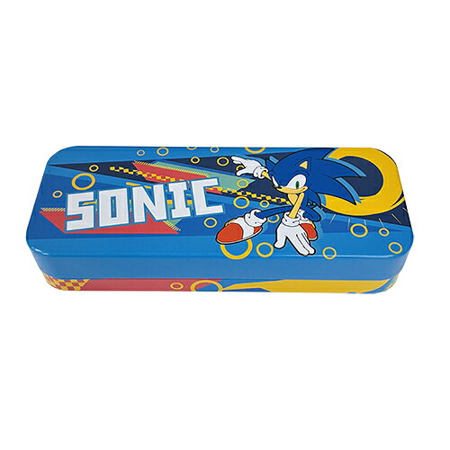 ソニック 缶 ペンケース ( ソニック ) 21224c ペンケース 筆箱 ふでばこ 缶ペン グッズ 文具 文房具 Sonic Tin Pencil Case ソニック 青 ブルー 雑貨 インポート 輸入