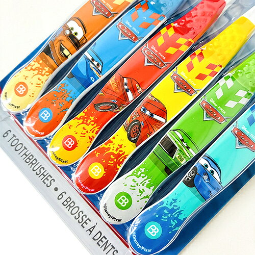 カーズ 歯ブラシ 6本 セット 21240 はぶらし ハブラシ PIXAR ピクサー CARS スケー...