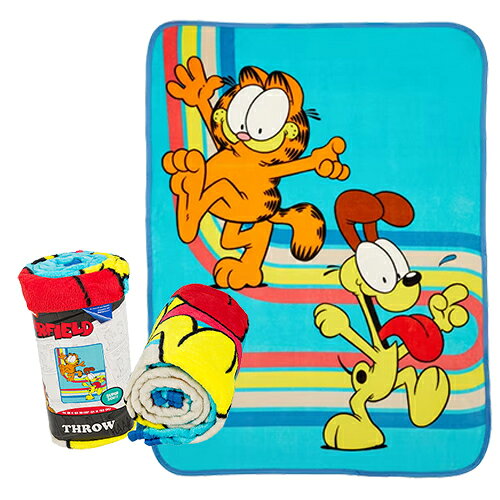 ガーフィールド ブランケット 46 x 60 インチ 21374 ひざ掛け 毛布 大判 薄手 あったかグッズ ネコ 猫 Cat インテリア キャラクター グッズ Garfield Kids Throw Blanket 46 x 60