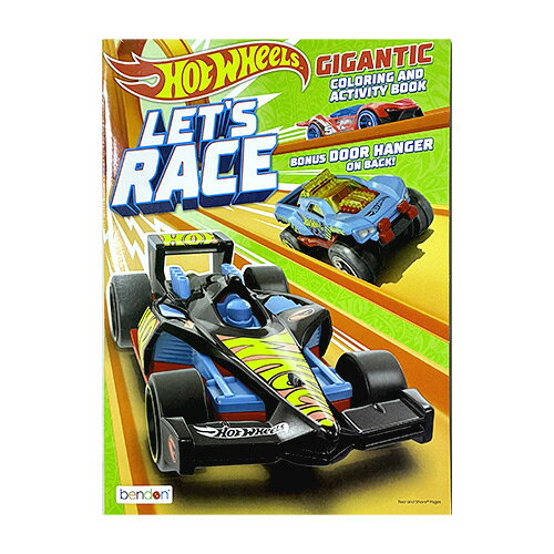 ホットウィール ぬりえ ( グリーン LETS RACE ) 21406b ぬり絵 カラーリングブック おもちゃ キッズ 子供 男の子 車 くるま キャラクター グッズ 英語 輸入品 インポート Hot Wheels 47254