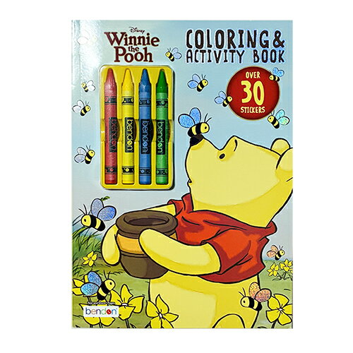 くまのプーさん クレヨン付き ぬりえ 21436 ぬり絵 塗り絵 カラーリングブック Disney ディズニー WinnieThePooh Coloring & Activity Book 文具 文房具 キャラクター 雑貨 輸入品 インポート 61462