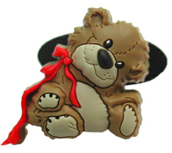 スージーズー サンダルアクセサリー サンダルバッチ ( ブーフ リボン ) 4065 シュードゥードゥル Suzy's Zoo くま キャラクター 雑貨 グッズ...