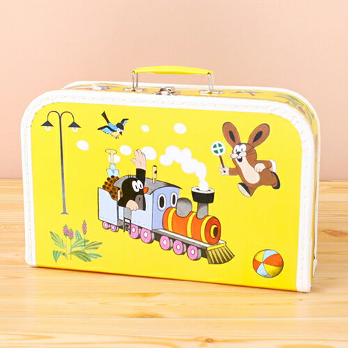 クルテク スーツケース ブライトイエロー XL サイズ MOLE35-1310 pud431 Krtek チェコ もぐらのクルテク もぐらくん 黄色 トランク ペーパートランク 鞄 かばん バッグ 輸入 おしゃれ かわいい キャラクター 雑貨 グッズのサムネイル