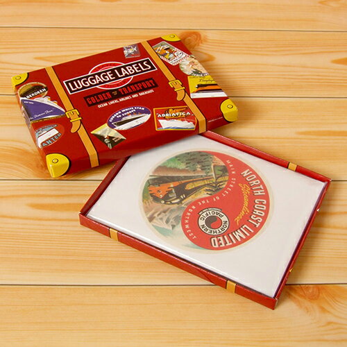 Rakuten - 【レトロなデザイン♪】LUGGAGE LABELS トラベルステッカー(TRANSPORT) LE11700 | 輸入雑貨 おしゃれ かわいい プレゼント ポップ pud586