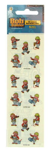 ボブザビルダー　ステッカーボブクリア 1082 インポート　輸入　シール　ボブとはたらくブーブーズ 送料無料 メール便配送【ds】