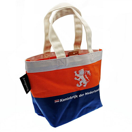 Bandiera (バンディエラ) ミニトートバッグ オランダ 12733（BMT-006）オランダ国旗 NETHERLANDS HOLLAND 帆布バッグ 鞄 地図 Map Tote Bag ランチバック 雑貨 グッズ メール便配送