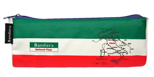 Bandiera (バンディエラ) ペンポーチ イタリア 5642 （BN-005）イタリア国旗 ITALY TRICOLORE ITALIA 筆箱 ふでばこ ペンケース ファスナー 雑貨 グッズ 1000円ポッキリ pretzel-10006877 キャラクター雑貨 プレッツェル サンプル画像2
