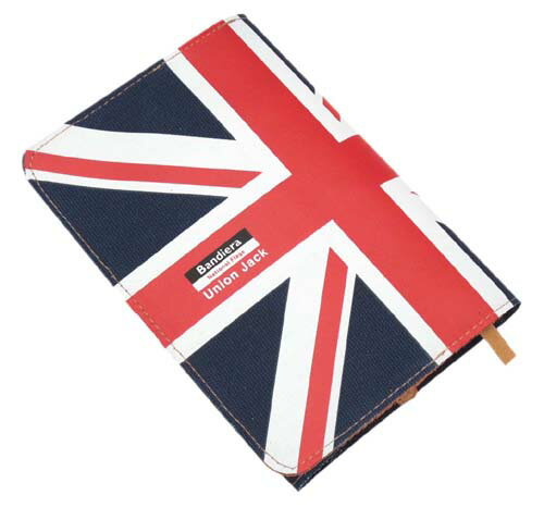 Bandiera (バンディエラ) ブックカバー 文庫版 U.K. 6947（BNBCS-002）イギリス国旗 UNION JACK 英国 BRITAIN 地図 雑貨 グッズ 送料込み メール便配送