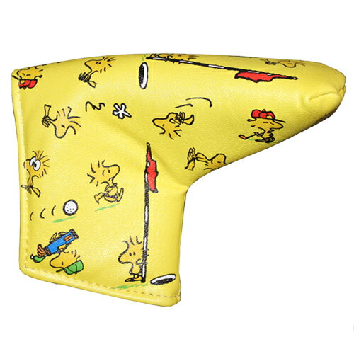 スヌーピー パターカバー ウッドストック YE upl028 PEANUTS グッズ ゴルフ L型 スポーツ 黄色 イエロ..