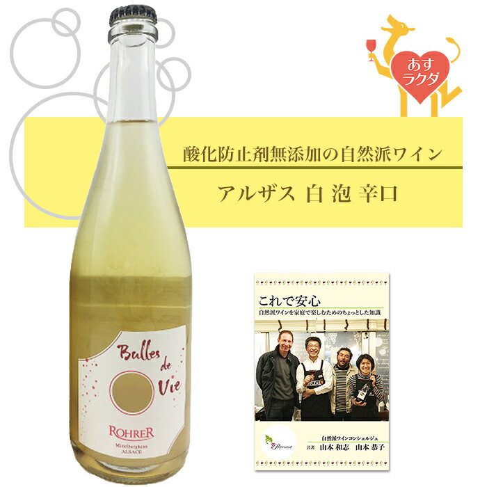 【無添加】アンドレ ロレール [ ビュル・ド・ヴィ ] フランス アルザス スパークリング 白ワイン （750ml）＆ 自然派ワインを楽しむためのオリジナル小冊子のサムネイル