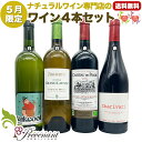 ナチュラルワイン 【 月替わり 5月限定 4本 セット 】(750ml×4) 白 赤 ワイン ワインセット & 自然派ワイン を楽しむための プレヴナン オリジ...