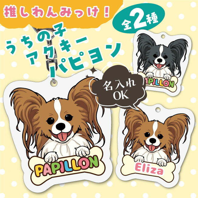 楽天市場】パピヨン キーホルダーの通販