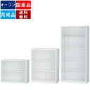 オープン書庫 書庫 収納庫 スチール製 業務用 シェルフ キャビネット 壁面収納 システム収納 完成品 A4対応 上下可動棚 本棚 書類棚 ファイル棚 戸無し 扉無し オフィス家具 収納家具 事務所 学校 会社 公的機関 ホワイト 書類収納 ファイル収納
