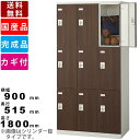 【楽天お買い物マラソン!!各種クーポン配布中】9人用ロッカー 更衣用木目ロッカー ダイヤル錠タイプ SLB-LD-9-D2 スチールロッカー 木目ロッカー ナチ...
