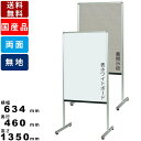 案内板 Y8VK600 脚付 スチール製 ホワイトボード ワンウェイ掲示板 インテリア 掲示ボード 案内ボード 告知ボード 会場 施設 駅 オフィス スチールホ...